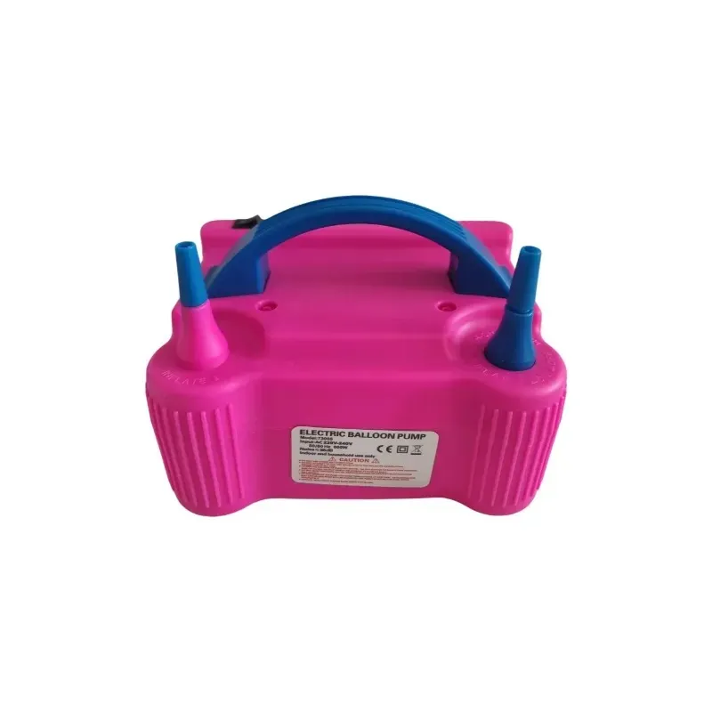 Elektryczna pompka do balonów z dwoma końcówkami i uchwytem