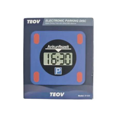 elektroniczna tarcza parkingowa widok frontowy z cyfrowym wyświetlaczem