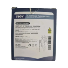 elektroniczna tarcza parkingowa widok boczny z wymiarami