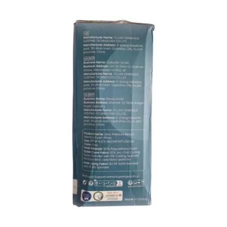 Poduszka z pianki memory foam o właściwościach chłodzących