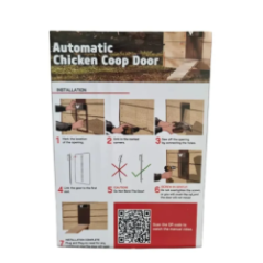 Automatische Hühnerstalltür mit Öffnungsmechanismus