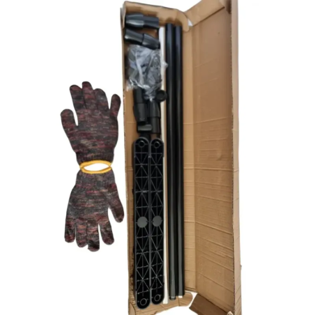 Metal-Plastic Clothing Rack with Assembly Instructions