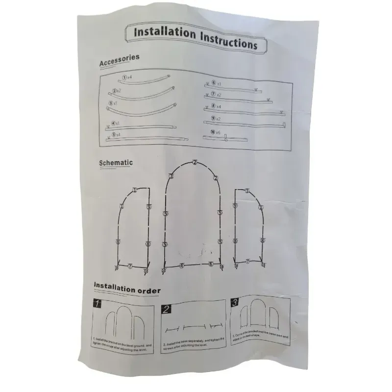 Металевий каркас для садового намету 3 сегменти