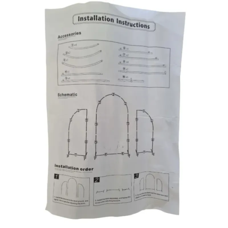 металевий каркас для садового намету