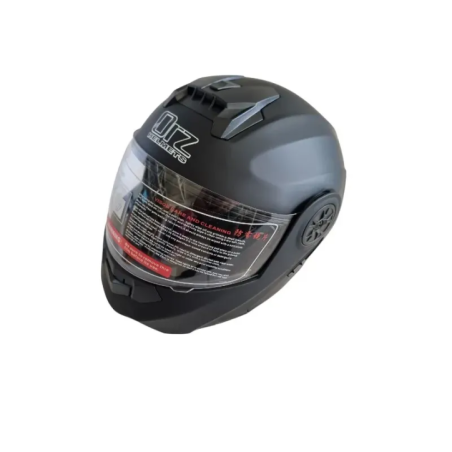 Vollgesichts-Motorradhelm mit Visier Schwarz