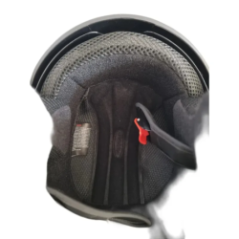 full face motorcycle helmet side view with visor