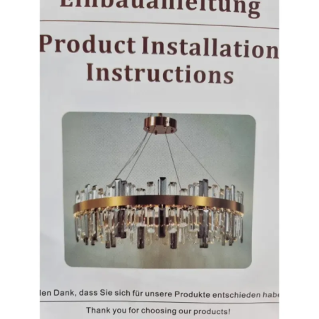 Сучасна кришталева підвісна лампа