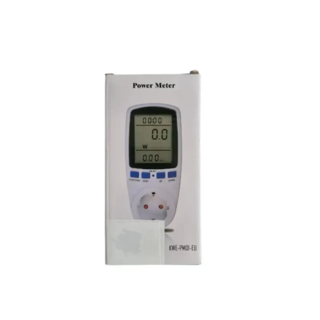 electricity consumption meter front view