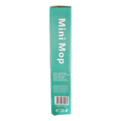 opakowanie mini mopa z napisem Mini Mop i instrukcją