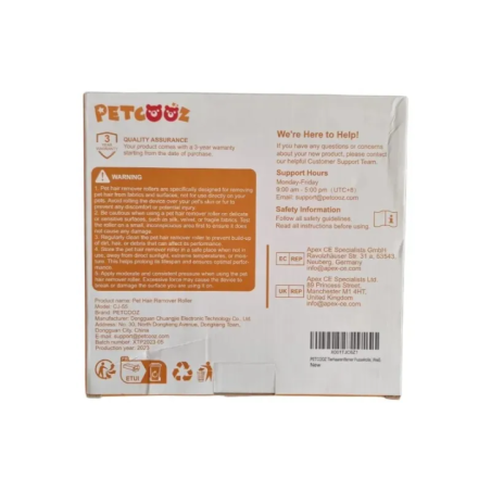Petcooz Haustierhaarbürste mit Roller