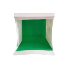 składane studio fotograficzne widok z przodu z logo amzdeal