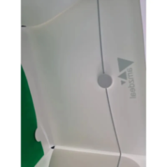 faltbares fotostudio frontansicht mit offener eingang