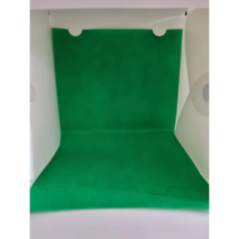 detail of LED lighting in foldable photography studio