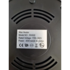 нагрівач воску вид спереду