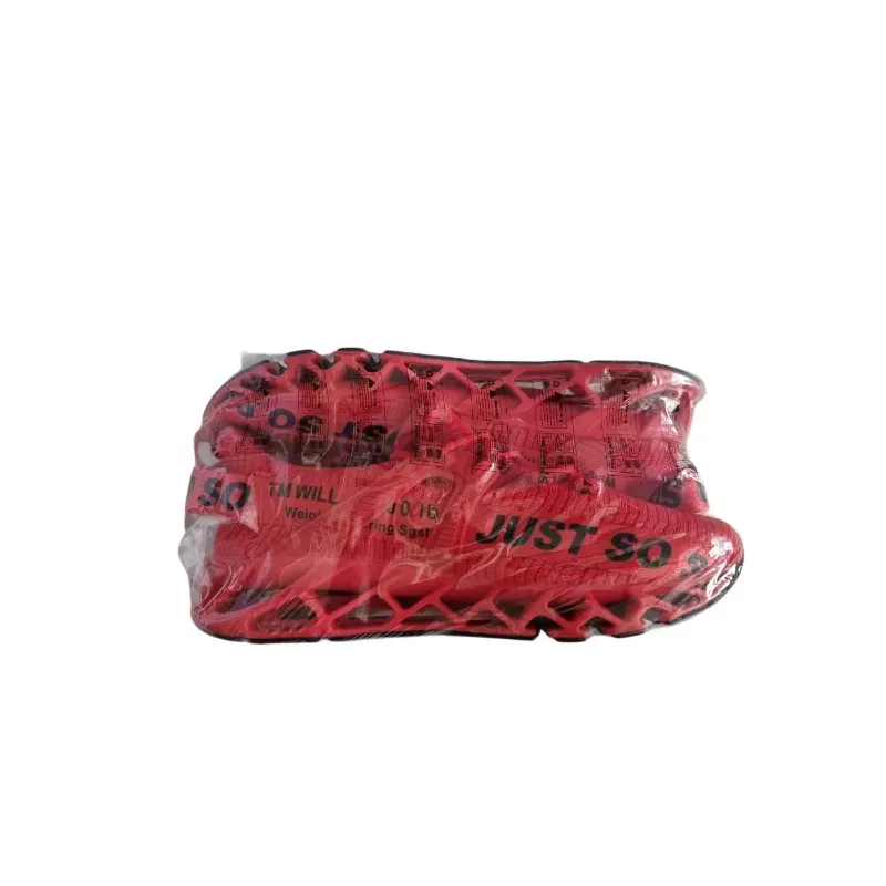 Czerwone sportowe buty męskie z napisem JUST SO