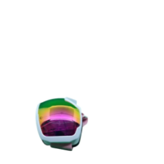 ski goggles lens with mirrored coating