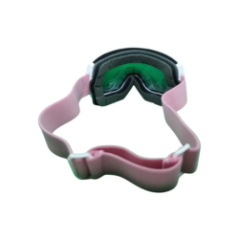 ski goggles bottom view