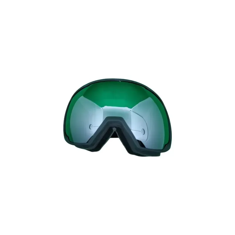 Skibrille mit grünen Gläsern und verstellbarem Band