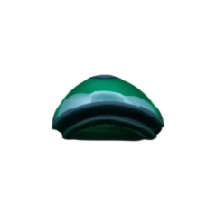 ski goggles green lenses top view