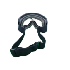 ski goggles green lenses back view