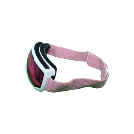 Ski Goggles with Pink Lens and Adjustable Strap