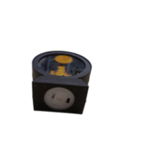 Bottom of the lantern with switch and battery compartment