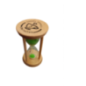 Wooden Hourglass 3 Minutes with Green Sand