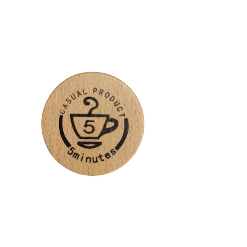 Wooden 5-Minute Hourglass with Purple Sand