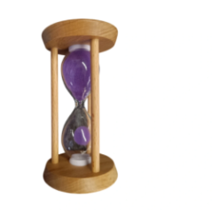 Eine weitere Seitenansicht der Sanduhr