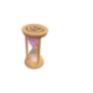 Wooden Hourglass 2 Minutes with Pink Sand