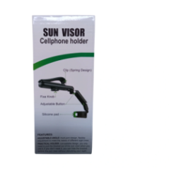 Side of the packaging with description of holder elements and their functions