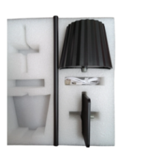Lamp components in the package: base