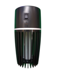 Back of the lamp with switch and USB port