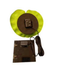 Декоративний сонячний фонтан у формі квітки лотоса