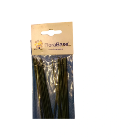 Floral Drähte FloraBase 1,5x400 mm Grün 20 Stück