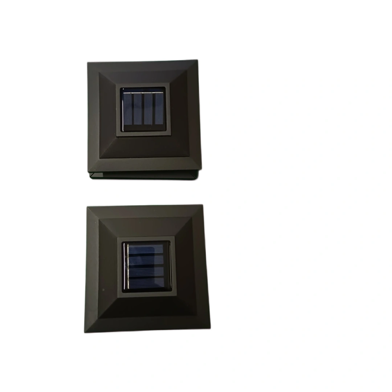 Lampa solarna ogrodowa z panelem słonecznym 2 sztuki