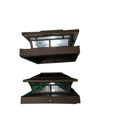 Solar-Gartenlampen-Set mit 2 Stück und Solarpanel