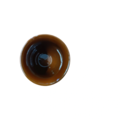 Top view of the ceramic mug showing the smooth interior surface