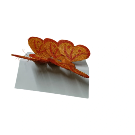 Schmetterlingsdekoration aus Naturfasern Heitmann Deco