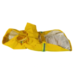 Dog Rain Jacket with Reflective Stripes