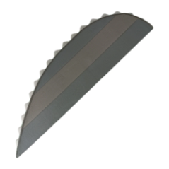 graue flexible Massagematte seitlich betrachtet