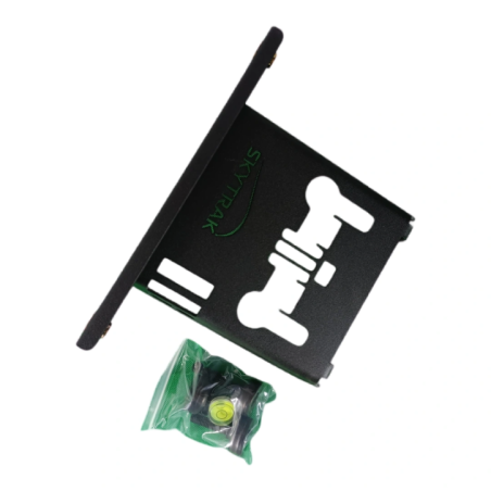 cardboard packaging with mounting bracket and reference label