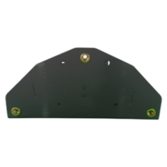 back view of mounting bracket with mounting holes