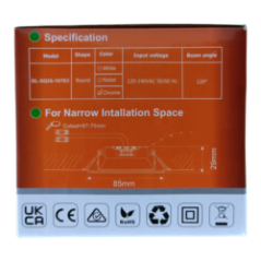Deckenlampe LED 7W mit Helligkeits- und Farbtemperaturanpassung