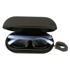 Schwarzes Schutzeetui für Rokid Max Brille mit Logo