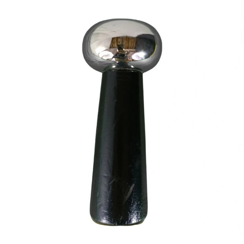 Metal Ice Crusher with Black Handle