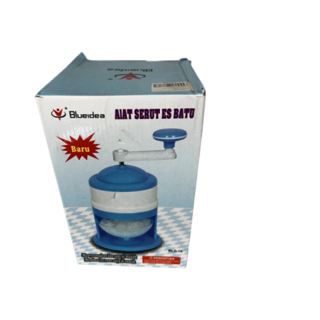 Packaging of the Blueidea ice crusher showing the crank and bowl