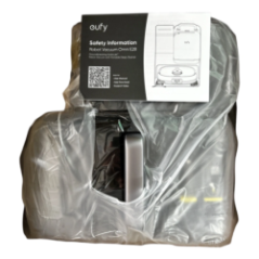 Robot odkurzający Eufy RoboVac Omni E28 zapakowany w folię z instrukcją