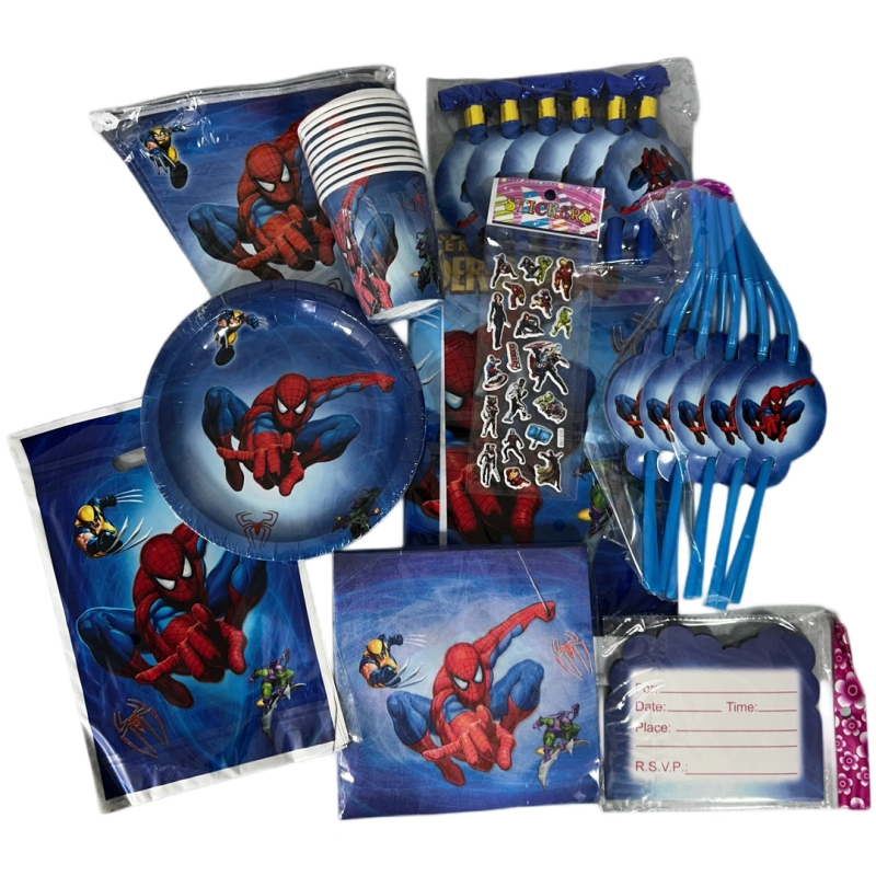 Spider-Man Geburtstagsdekorationsset - 10 Teile