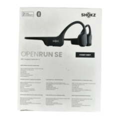 Rückseite der Verpackung mit Funktionsbeschreibung und Spezifikationen der Kopfhörer OpenRun SE